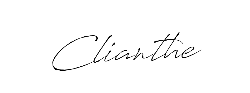 Clianthe stylish signature style. Best Handwritten Sign (Antro_Vectra) for my name. Handwritten Signature Collection Ideas for my name Clianthe. Clianthe signature style 6 images and pictures png