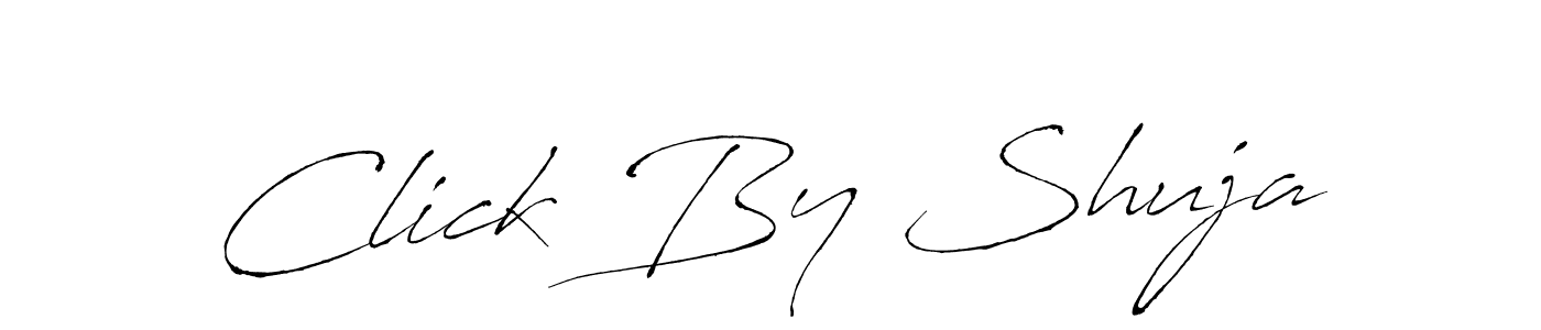 Use a signature maker to create a handwritten signature online. With this signature software, you can design (Antro_Vectra) your own signature for name Click By Shuja. Click By Shuja signature style 6 images and pictures png