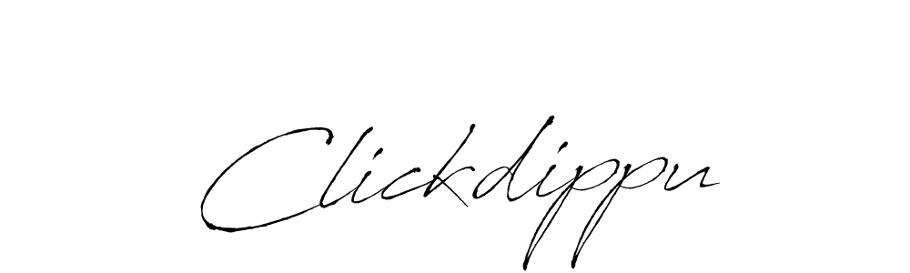 Design your own signature with our free online signature maker. With this signature software, you can create a handwritten (Antro_Vectra) signature for name Clickdippu. Clickdippu signature style 6 images and pictures png