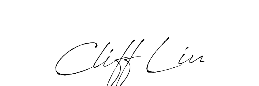 How to make Cliff Liu name signature. Use Antro_Vectra style for creating short signs online. This is the latest handwritten sign. Cliff Liu signature style 6 images and pictures png