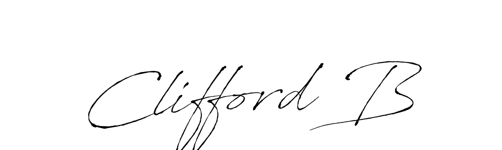 You should practise on your own different ways (Antro_Vectra) to write your name (Clifford B) in signature. don't let someone else do it for you. Clifford B signature style 6 images and pictures png