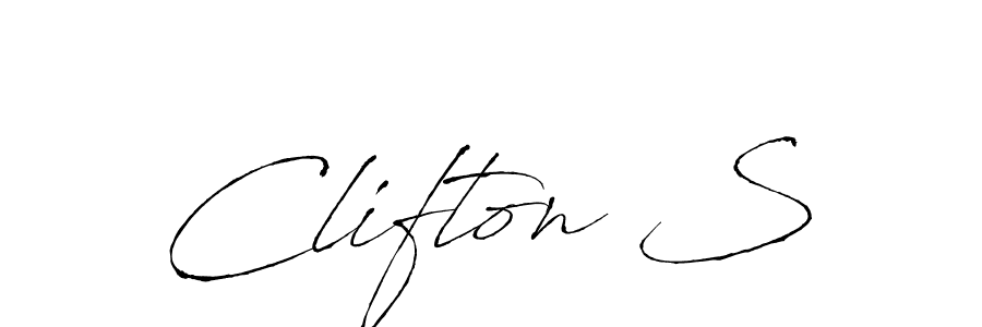 Best and Professional Signature Style for Clifton S. Antro_Vectra Best Signature Style Collection. Clifton S signature style 6 images and pictures png