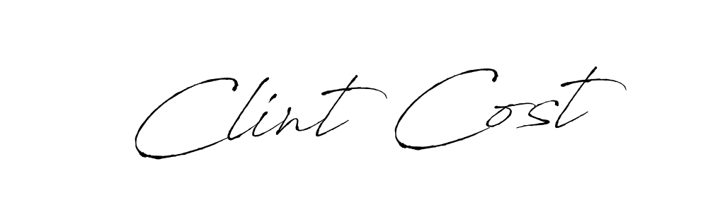 Also we have Clint Cost name is the best signature style. Create professional handwritten signature collection using Antro_Vectra autograph style. Clint Cost signature style 6 images and pictures png