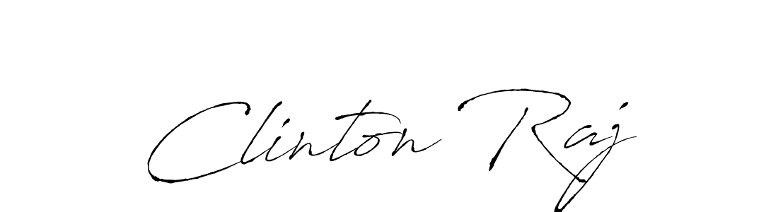 Make a beautiful signature design for name Clinton Raj. With this signature (Antro_Vectra) style, you can create a handwritten signature for free. Clinton Raj signature style 6 images and pictures png