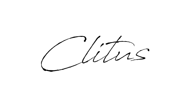 Design your own signature with our free online signature maker. With this signature software, you can create a handwritten (Antro_Vectra) signature for name Clitus. Clitus signature style 6 images and pictures png