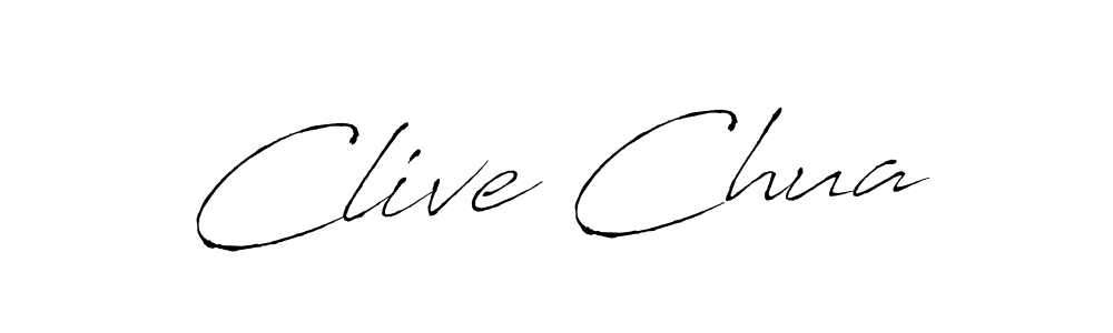 Make a beautiful signature design for name Clive Chua. With this signature (Antro_Vectra) style, you can create a handwritten signature for free. Clive Chua signature style 6 images and pictures png