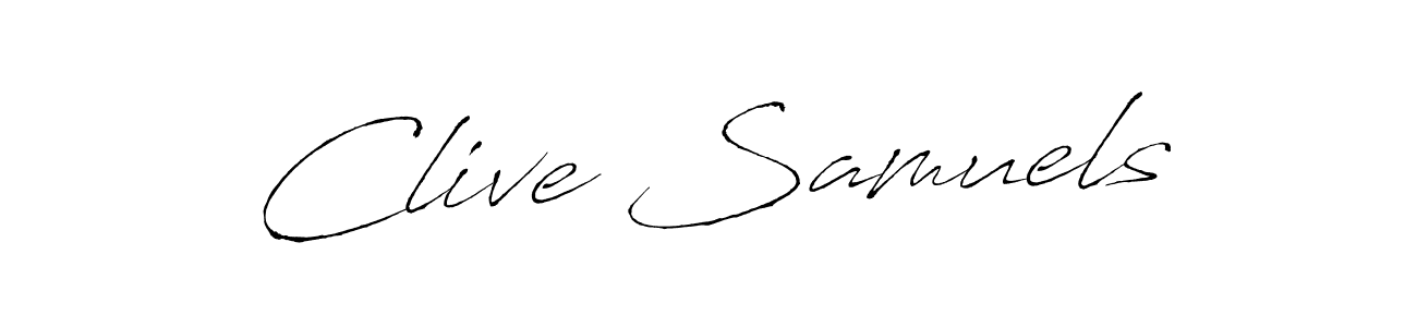 Clive Samuels stylish signature style. Best Handwritten Sign (Antro_Vectra) for my name. Handwritten Signature Collection Ideas for my name Clive Samuels. Clive Samuels signature style 6 images and pictures png