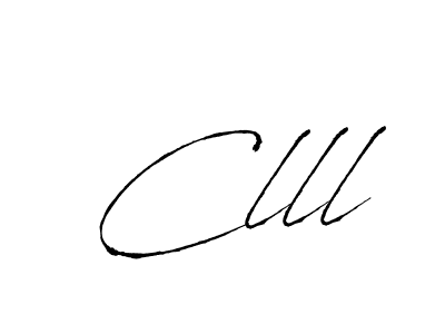 You should practise on your own different ways (Antro_Vectra) to write your name (Clll) in signature. don't let someone else do it for you. Clll signature style 6 images and pictures png