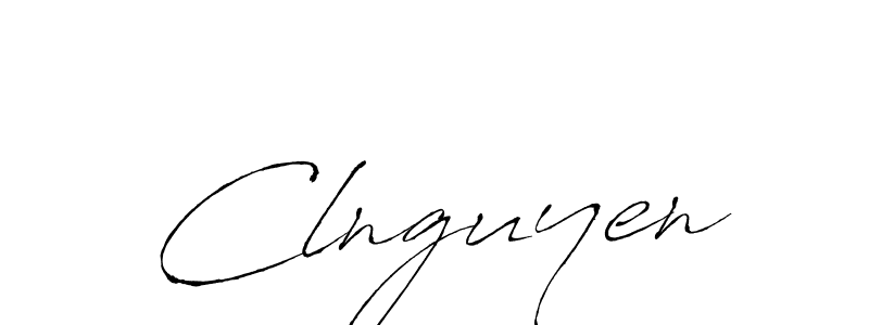 Make a beautiful signature design for name Clnguyen. With this signature (Antro_Vectra) style, you can create a handwritten signature for free. Clnguyen signature style 6 images and pictures png