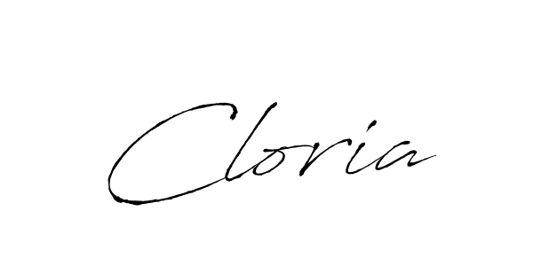 Also we have Cloria name is the best signature style. Create professional handwritten signature collection using Antro_Vectra autograph style. Cloria signature style 6 images and pictures png