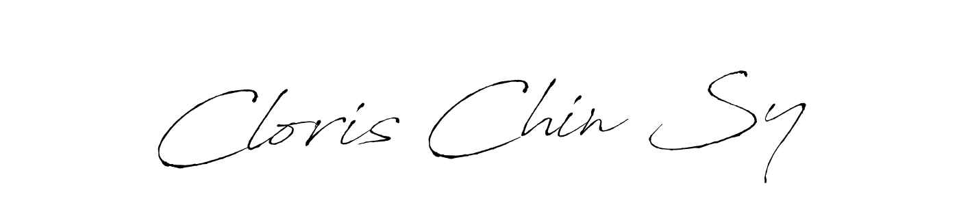 How to Draw Cloris Chin Sy signature style? Antro_Vectra is a latest design signature styles for name Cloris Chin Sy. Cloris Chin Sy signature style 6 images and pictures png