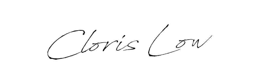 You should practise on your own different ways (Antro_Vectra) to write your name (Cloris Low) in signature. don't let someone else do it for you. Cloris Low signature style 6 images and pictures png