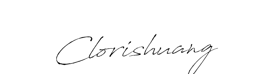 How to make Clorishuang signature? Antro_Vectra is a professional autograph style. Create handwritten signature for Clorishuang name. Clorishuang signature style 6 images and pictures png