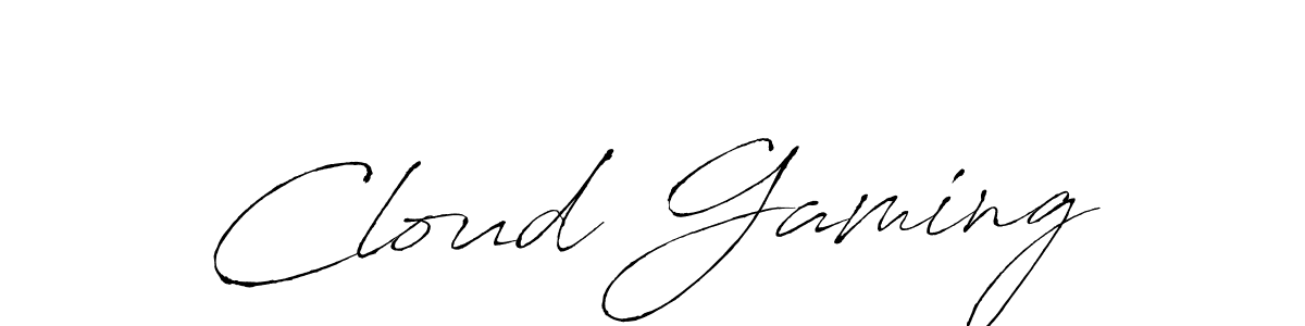 Use a signature maker to create a handwritten signature online. With this signature software, you can design (Antro_Vectra) your own signature for name Cloud Gaming. Cloud Gaming signature style 6 images and pictures png