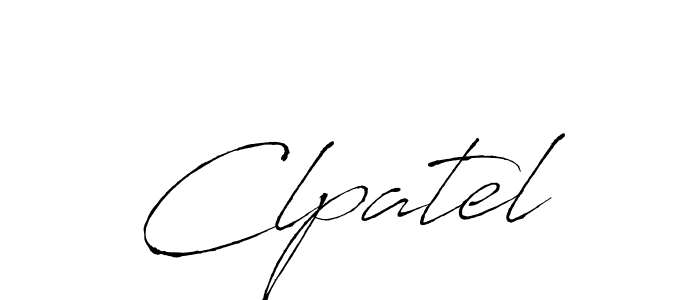 Antro_Vectra is a professional signature style that is perfect for those who want to add a touch of class to their signature. It is also a great choice for those who want to make their signature more unique. Get Clpatel name to fancy signature for free. Clpatel signature style 6 images and pictures png