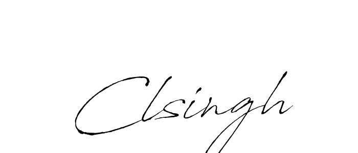 The best way (Antro_Vectra) to make a short signature is to pick only two or three words in your name. The name Clsingh include a total of six letters. For converting this name. Clsingh signature style 6 images and pictures png