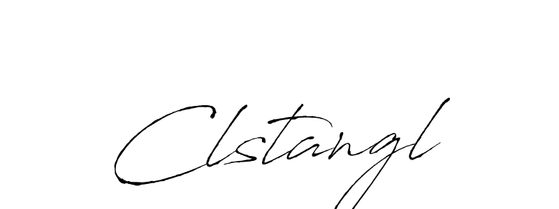 How to make Clstangl signature? Antro_Vectra is a professional autograph style. Create handwritten signature for Clstangl name. Clstangl signature style 6 images and pictures png