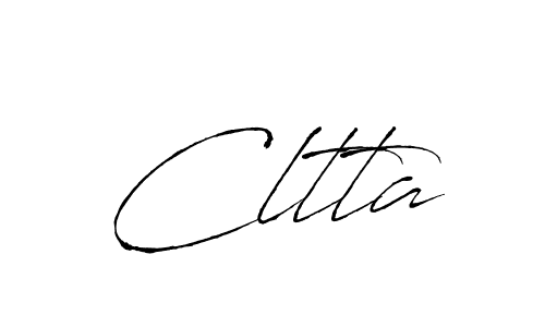 How to make Cltta signature? Antro_Vectra is a professional autograph style. Create handwritten signature for Cltta name. Cltta signature style 6 images and pictures png