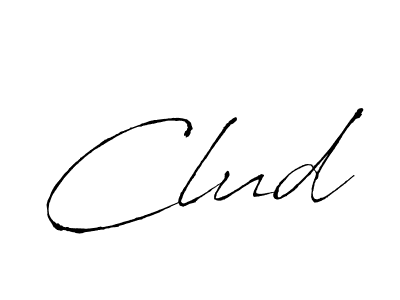 Clud stylish signature style. Best Handwritten Sign (Antro_Vectra) for my name. Handwritten Signature Collection Ideas for my name Clud. Clud signature style 6 images and pictures png