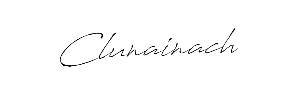 Use a signature maker to create a handwritten signature online. With this signature software, you can design (Antro_Vectra) your own signature for name Clunainach. Clunainach signature style 6 images and pictures png