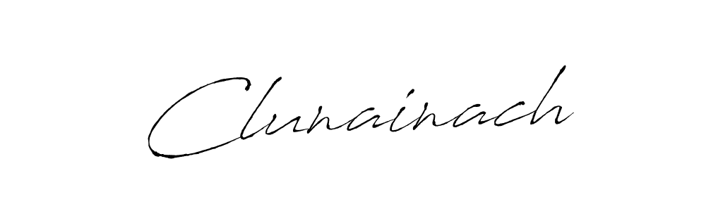 Use a signature maker to create a handwritten signature online. With this signature software, you can design (Antro_Vectra) your own signature for name Clunainach. Clunainach signature style 6 images and pictures png