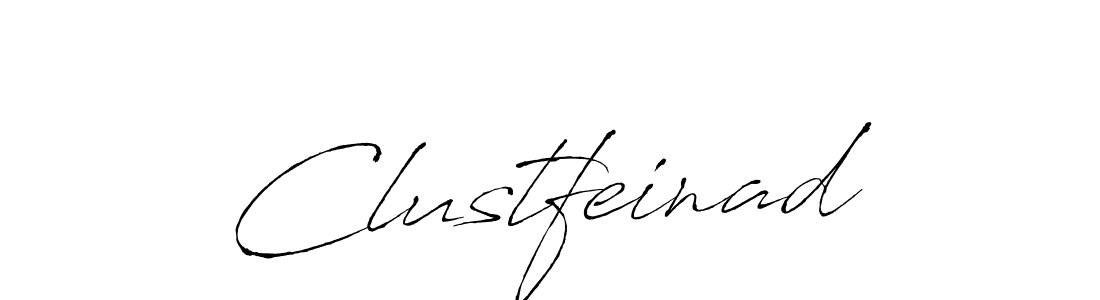 How to make Clustfeinad signature? Antro_Vectra is a professional autograph style. Create handwritten signature for Clustfeinad name. Clustfeinad signature style 6 images and pictures png