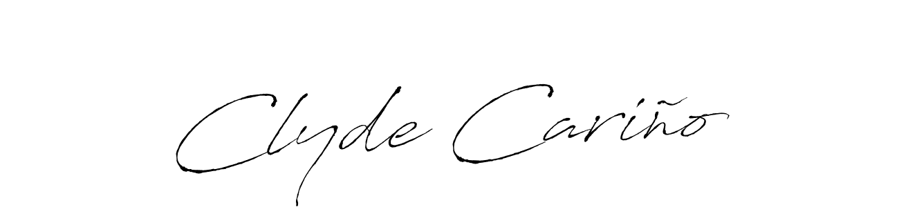 Antro_Vectra is a professional signature style that is perfect for those who want to add a touch of class to their signature. It is also a great choice for those who want to make their signature more unique. Get Clyde Cariño name to fancy signature for free. Clyde Cariño signature style 6 images and pictures png