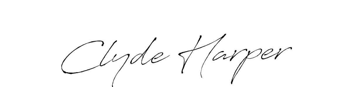 Design your own signature with our free online signature maker. With this signature software, you can create a handwritten (Antro_Vectra) signature for name Clyde Harper. Clyde Harper signature style 6 images and pictures png