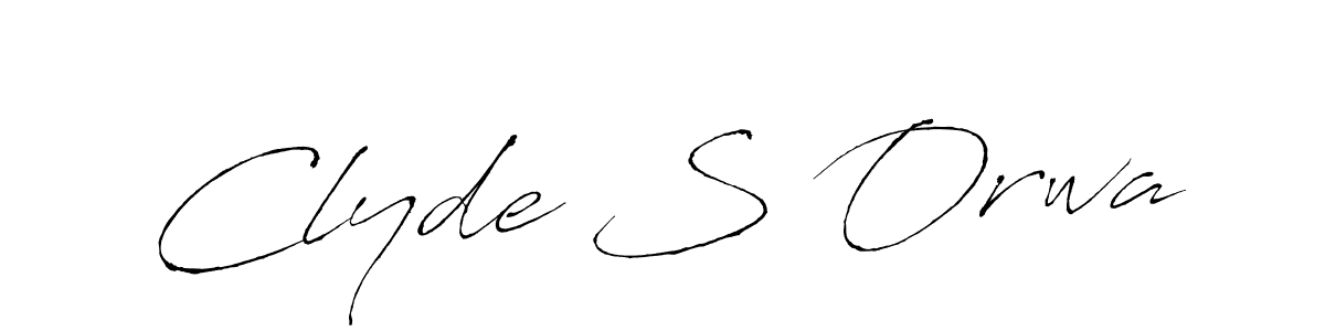 Antro_Vectra is a professional signature style that is perfect for those who want to add a touch of class to their signature. It is also a great choice for those who want to make their signature more unique. Get Clyde S Orwa name to fancy signature for free. Clyde S Orwa signature style 6 images and pictures png