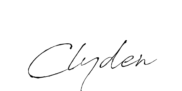 You should practise on your own different ways (Antro_Vectra) to write your name (Clyden) in signature. don't let someone else do it for you. Clyden signature style 6 images and pictures png