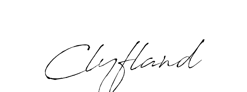 How to make Clyfland signature? Antro_Vectra is a professional autograph style. Create handwritten signature for Clyfland name. Clyfland signature style 6 images and pictures png