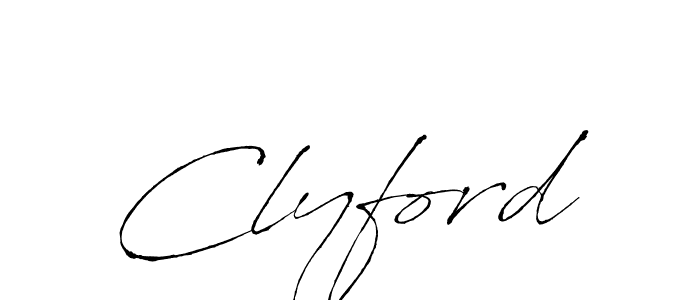 How to make Clyford name signature. Use Antro_Vectra style for creating short signs online. This is the latest handwritten sign. Clyford signature style 6 images and pictures png