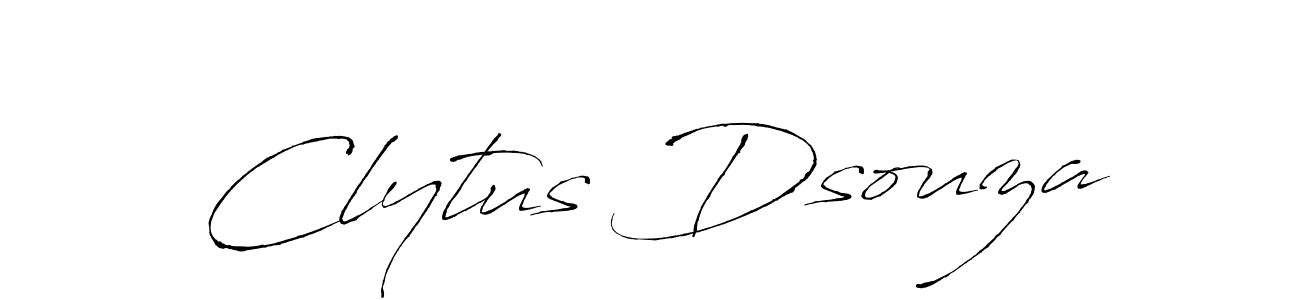 How to make Clytus Dsouza signature? Antro_Vectra is a professional autograph style. Create handwritten signature for Clytus Dsouza name. Clytus Dsouza signature style 6 images and pictures png