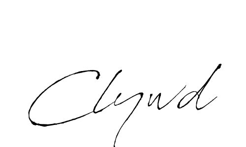 Design your own signature with our free online signature maker. With this signature software, you can create a handwritten (Antro_Vectra) signature for name Clywd. Clywd signature style 6 images and pictures png