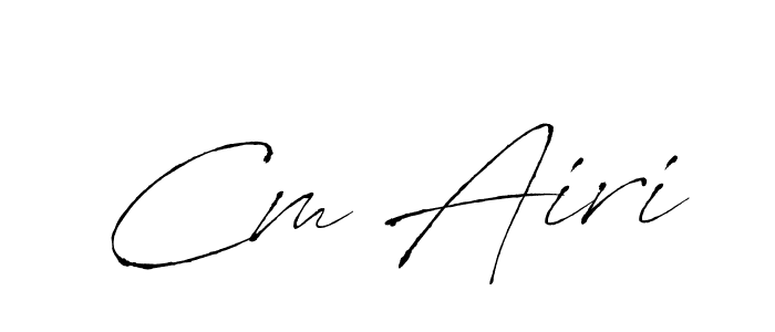 Use a signature maker to create a handwritten signature online. With this signature software, you can design (Antro_Vectra) your own signature for name Cm Airi. Cm Airi signature style 6 images and pictures png
