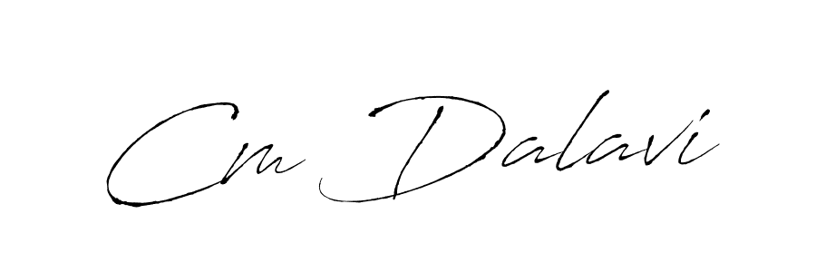 The best way (Antro_Vectra) to make a short signature is to pick only two or three words in your name. The name Cm Dalavi include a total of six letters. For converting this name. Cm Dalavi signature style 6 images and pictures png