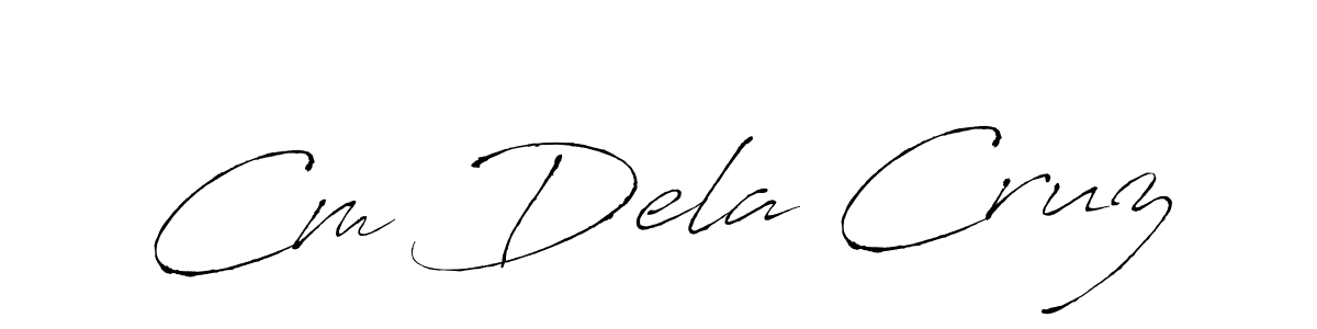 Cm Dela Cruz stylish signature style. Best Handwritten Sign (Antro_Vectra) for my name. Handwritten Signature Collection Ideas for my name Cm Dela Cruz. Cm Dela Cruz signature style 6 images and pictures png