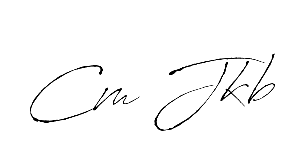 Design your own signature with our free online signature maker. With this signature software, you can create a handwritten (Antro_Vectra) signature for name Cm Jkb. Cm Jkb signature style 6 images and pictures png