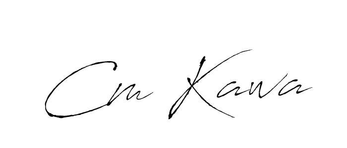 You should practise on your own different ways (Antro_Vectra) to write your name (Cm Kawa) in signature. don't let someone else do it for you. Cm Kawa signature style 6 images and pictures png