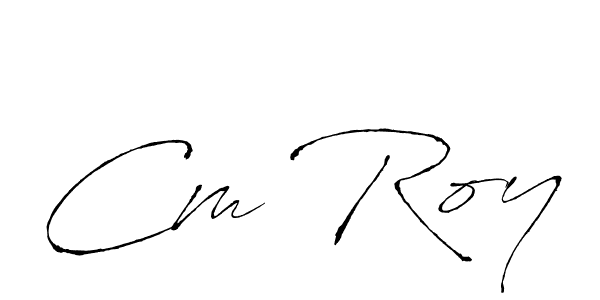 Also You can easily find your signature by using the search form. We will create Cm Roy name handwritten signature images for you free of cost using Antro_Vectra sign style. Cm Roy signature style 6 images and pictures png