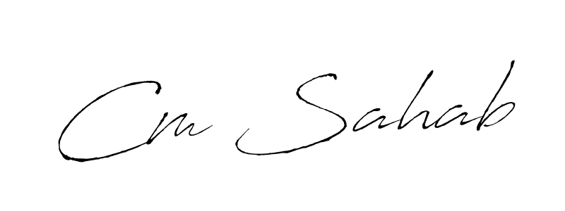 Make a beautiful signature design for name Cm Sahab. Use this online signature maker to create a handwritten signature for free. Cm Sahab signature style 6 images and pictures png