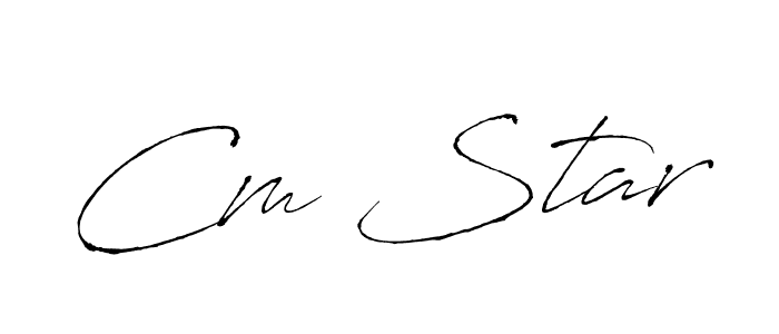 Also You can easily find your signature by using the search form. We will create Cm Star name handwritten signature images for you free of cost using Antro_Vectra sign style. Cm Star signature style 6 images and pictures png