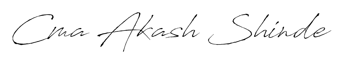 Master the art of signing with Cma Akash Shinde written in fluent Antro_Vectra script. A great template to practice and refine your handwriting. Cma Akash Shinde signature style 6 images and pictures png