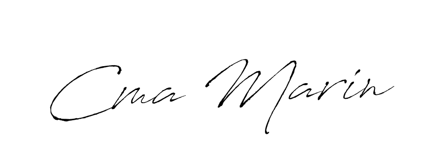 Make a beautiful signature design for name Cma Marin. With this signature (Antro_Vectra) style, you can create a handwritten signature for free. Cma Marin signature style 6 images and pictures png