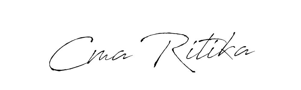 You should practise on your own different ways (Antro_Vectra) to write your name (Cma Ritika) in signature. don't let someone else do it for you. Cma Ritika signature style 6 images and pictures png