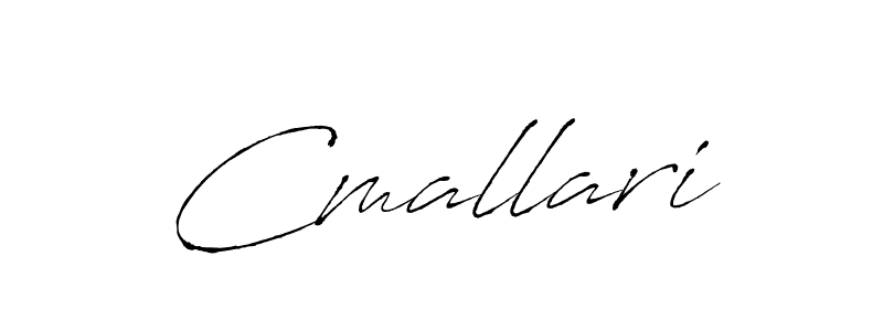 How to make Cmallari signature? Antro_Vectra is a professional autograph style. Create handwritten signature for Cmallari name. Cmallari signature style 6 images and pictures png