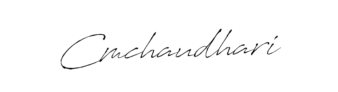 How to make Cmchaudhari name signature. Use Antro_Vectra style for creating short signs online. This is the latest handwritten sign. Cmchaudhari signature style 6 images and pictures png