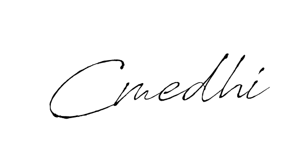 Make a beautiful signature design for name Cmedhi. With this signature (Antro_Vectra) style, you can create a handwritten signature for free. Cmedhi signature style 6 images and pictures png