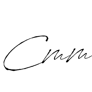 Use a signature maker to create a handwritten signature online. With this signature software, you can design (Antro_Vectra) your own signature for name Cmm. Cmm signature style 6 images and pictures png