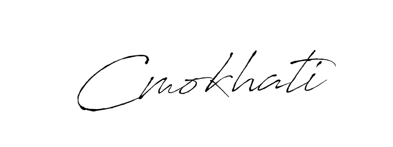 You should practise on your own different ways (Antro_Vectra) to write your name (Cmokhati) in signature. don't let someone else do it for you. Cmokhati signature style 6 images and pictures png